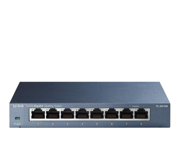 TP-Link 8p TL-SG108 Metal (8x10/100/1000Mbit) - 127183 - zdjęcie